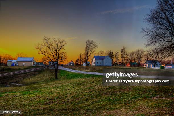 a view of brazeau from a hill - missouri stock pictures, royalty-free photos & images