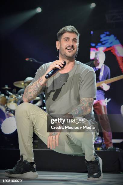 Spanish singer Melendi performs during a concert at Arena Ciudad de México on February 22, 2020 in Mexico City, Mexico.