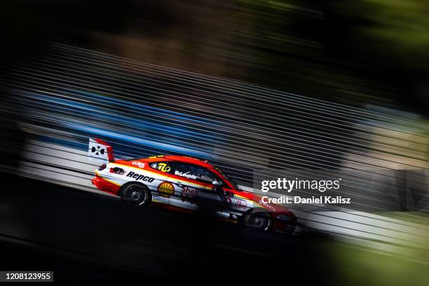 Scott McLaughlin drives the Shell V-Power Racing Team Ford Mustang during race two of round 1 of the 2020 Supercars Championship the Adelaide 500 on...