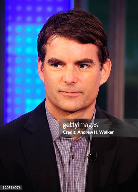 Driver Jeff Gordon visits "FOX & Friends" at FOX Studios on August 11, 2011 in New York City.