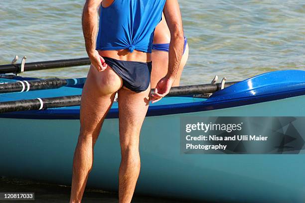 lifeguards at maroubra beach in sydney, australia. - beach bum stock pictures, royalty-free photos & images