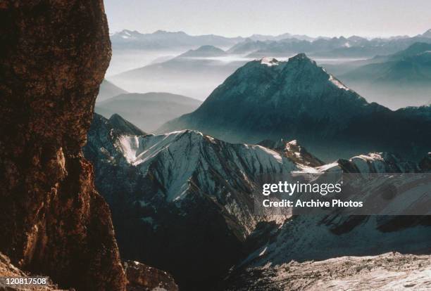 Part of a mountain range in Siberia, former Soviet Union, circa 1965.