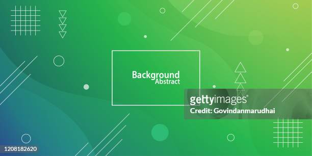 colorful geometric background fluid shapes - energy abstract green background stock illustrations