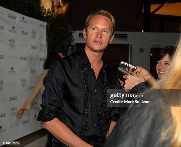 Television personality Carson Kressley attends the unveiling of Spa Luce at Hollywood & Highland on May 1, 2008 in Hollywood, California.