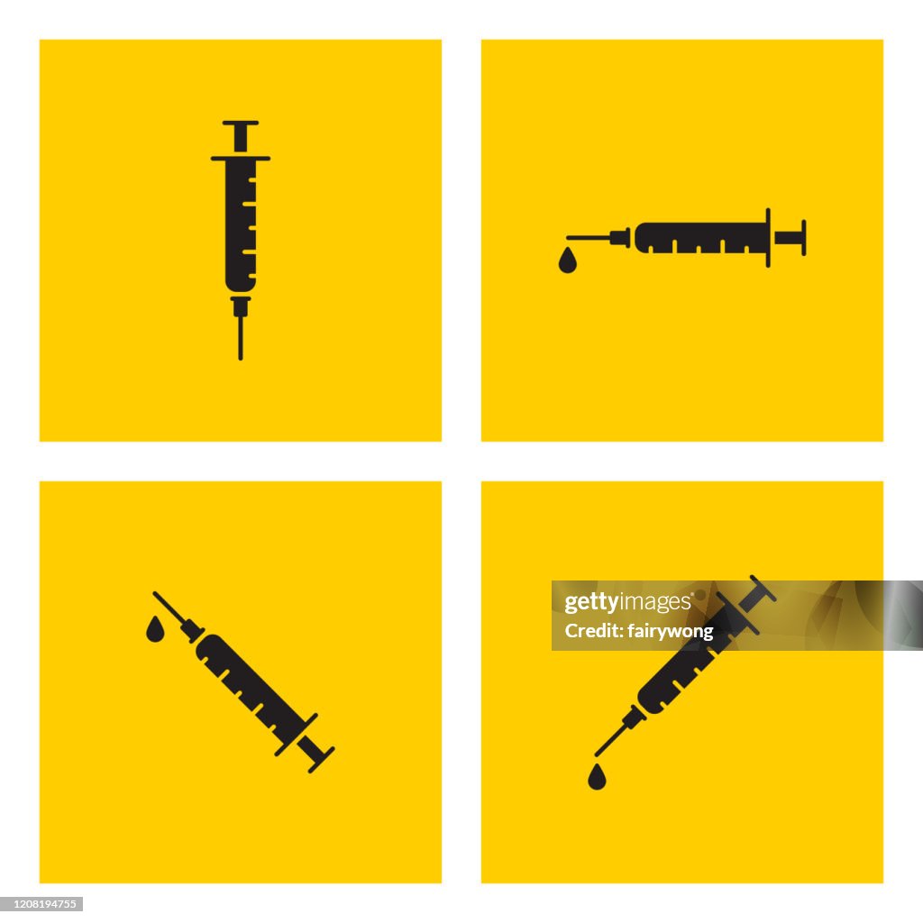 Ícone da injeção de seringa