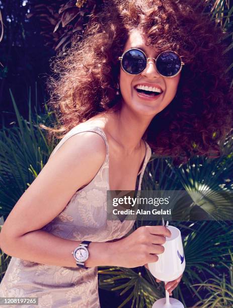 Actor Kanagana Ranaut is photographed for Harpers Bazaar magazine on May 10, 2018 in Cannes, France.