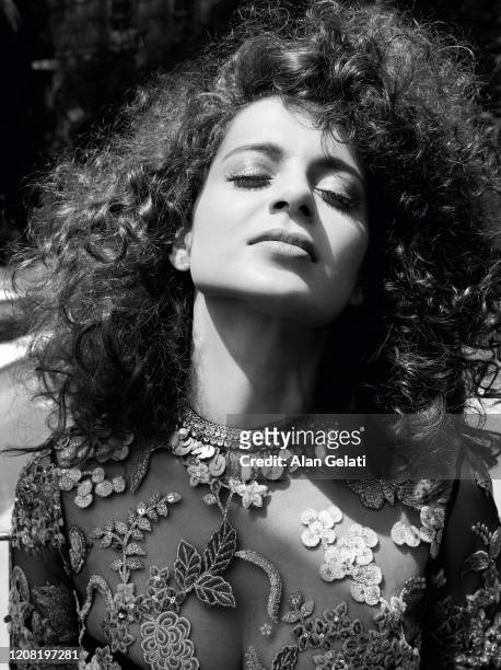 Actor Kanagana Ranaut is photographed for Harpers Bazaar magazine on May 10, 2018 in Cannes, France.