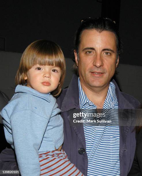 Andy Garcia with son Andres during Taste Chicago Grand Opening and Chicago Block Party at Taste Chicago in Burbank, California, United States.