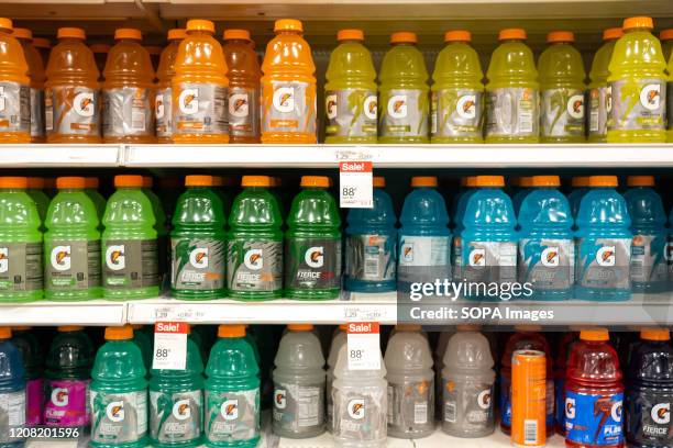 Gatorade sports drinks seen in a Target superstore.