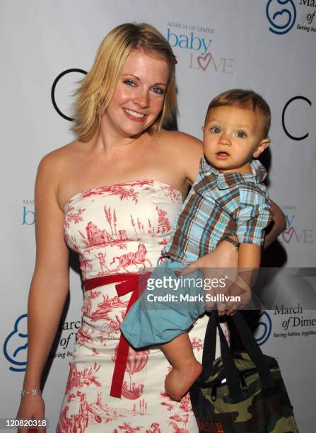 Melissa Joan Hart and son Mason Wilkerson during 1st Annual babyLove Charity Luncheon at Pacific Design Center in West Hollywood, California, United...