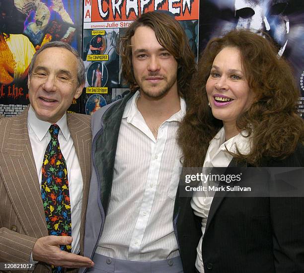 Lloyd Kaufman, Kodak/TromaDance Award winner Guiseppe Andrews and Karen Black