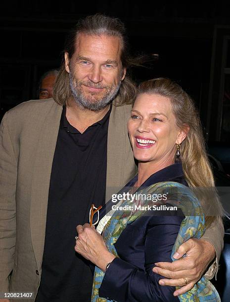 Jeff Bridges and wife Susan during HatcH Audiovisual Arts Festival - Gary Cooper Spirit of Montana Award Ceremony at The Ellen Theater in Bozeman,...