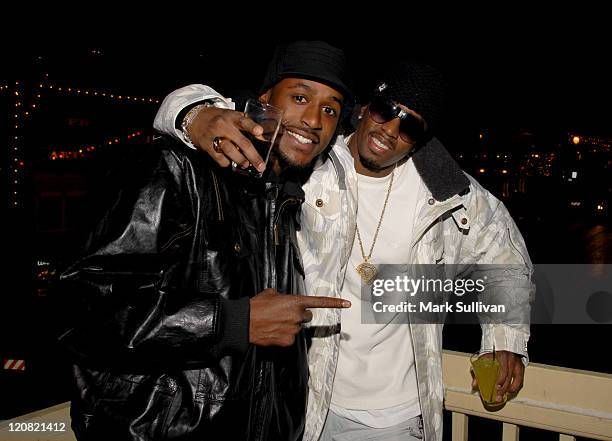 Jackie Long and Sean "Diddy" Combs during 2007 Sundance Film Festival - "Interview" Party At Delta Sky Lodge at Delta Sky Lounge in Park City, Utah,...