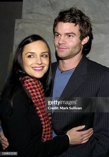 Rachael Leigh Cook and fiance Daniel Gillies during First Look Media "Stateside" Party at Lounge 417 in Santa Monica, California, United States.