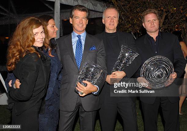 Annett Wolf, Keely Shaye Smith, Pierce Brosnan, James Cameron and Stephen McPherson