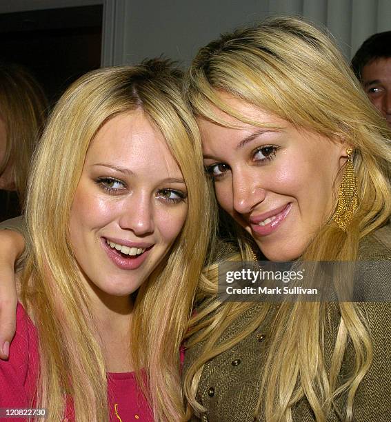 Hilary Duff and Haylie Duff during Los Angeles Book Launch of "People We Know, Horses They Love" at Hotel Casa Del Mar in Santa Monica, California,...
