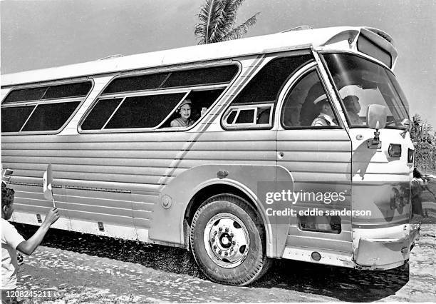 Queen Elizabeth II took a brief ride in a commercial bus on the outskirts of Acapulco,Mexico during an official visit in February 1983. Apart from...