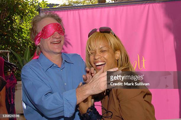 Bill Maher and Karrine Steffans at Spoylt Lingerie at HBO Luxury Lounge