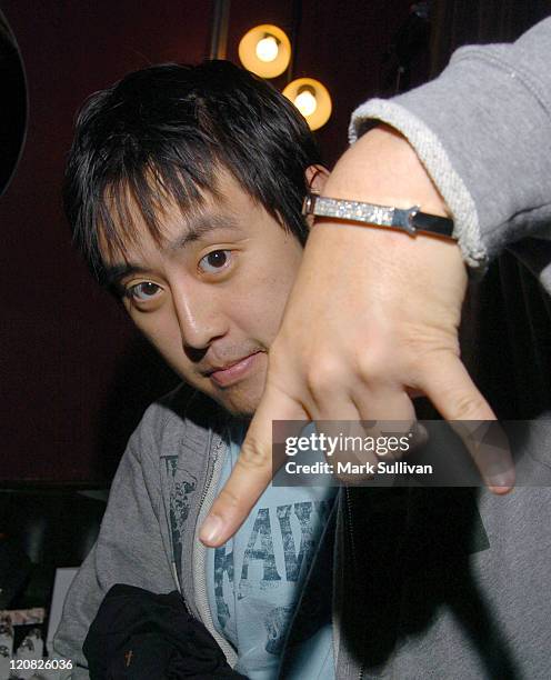 Joe Hahn of Linkin Park during Star Magazine Style Lounge Presented by Kari Feinstein PR - February 11, 2005 at Viper Room in Los Angeles,...