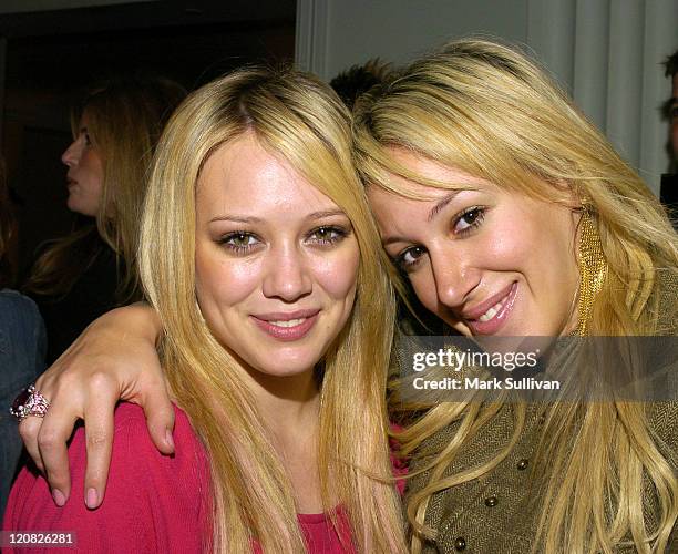 Hilary Duff and Haylie Duff during Los Angeles Book Launch of "People We Know, Horses They Love" at Hotel Casa Del Mar in Santa Monica, California,...