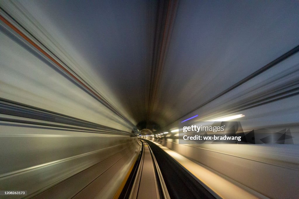 Sydney, Australia, metro subway driving track