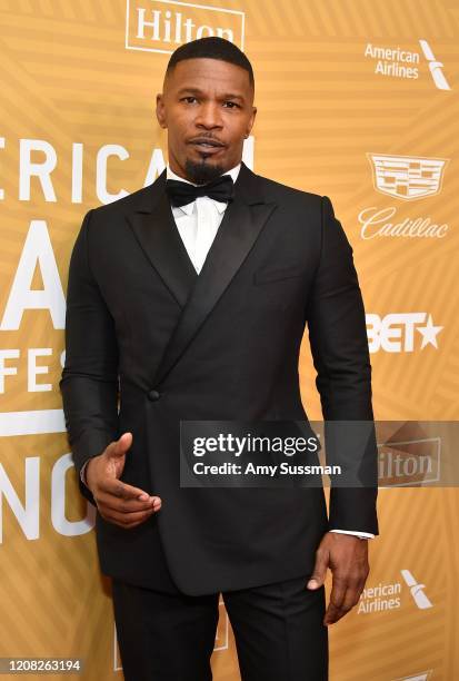 Jamie Foxx attends the American Black Film Festival Honors Awards Ceremony at The Beverly Hilton Hotel on February 23, 2020 in Beverly Hills,...