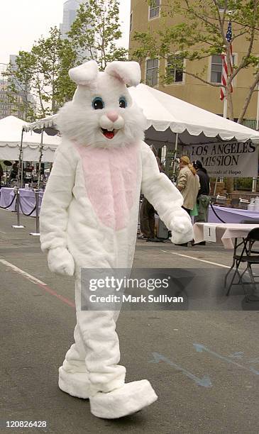 Easter bunny during Los Angeles Mission 2004 Easter Celebration at Downtown Los Angeles in Los Angeles, California, United States.