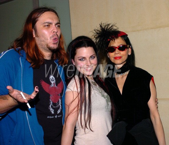 Shaun Morgan of Seether Amy Lee of Evanescence and Diana Meltzer head... |  WireImage | 120826889