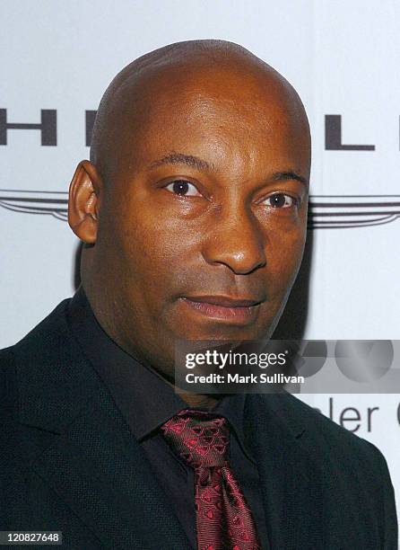 John Singleton during 2005 DaimlerChrysler "Behind The Lens" Award - Arrivals at The Beverly Hills Hotel in Beverly Hills, California, United States.