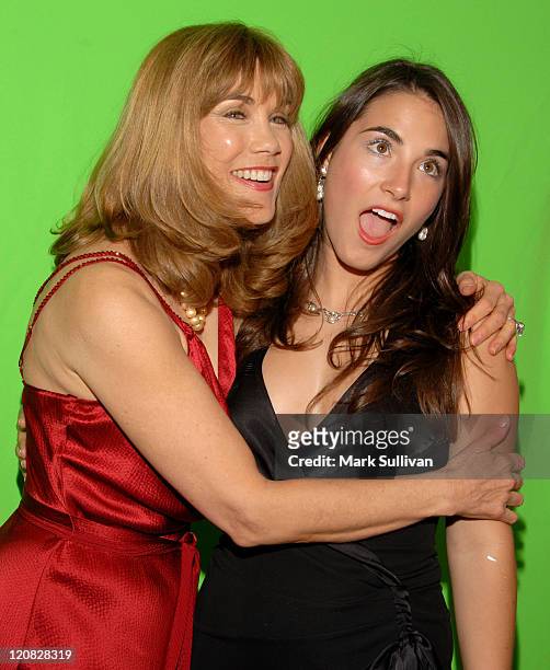 Barbi Benton and daughter Adriana Gradow during Backstage Creations at the 5th Annual TV Land Awards at Barker Hangar in Santa Monica, California,...