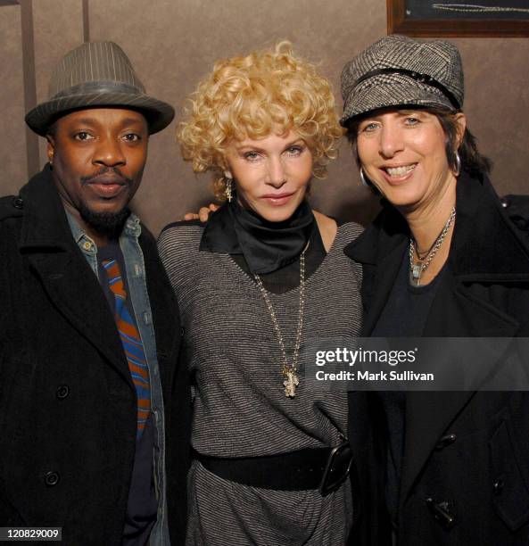 Singer Anthony Hamilton, Kathy Nelson, president - music, Universal Pictures and songwriter Diane Warren attend the Kathy Nelson/"American Gangster"...