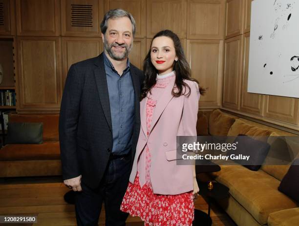 Judd Apatow and Maude Apatow attend Netflix Hollywood Tastemaker at San Vicente Bungalows on February 23, 2020 in West Hollywood, California.