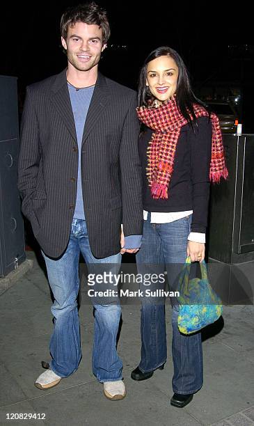 Daniel Gillies and fiance Rachael Leigh Cook during First Look Media "Stateside" Party at Lounge 417 in Santa Monica, California, United States.