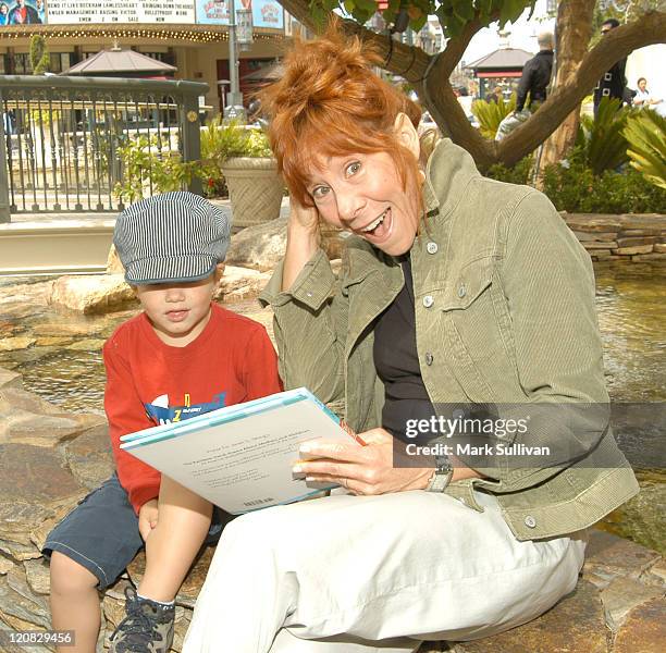 Mindy Sterling reading to a child during Screen Actors Guild Foundation Presents BookPALS at The Grove in Los Angeles, California, United States.