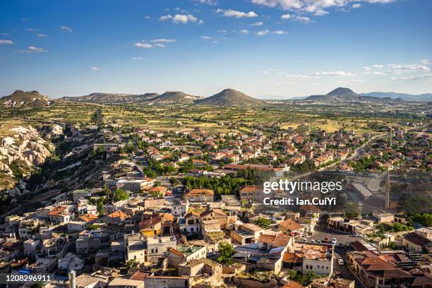 townscape, mustafapaşa, nevşehir province, cappadocia, central anatolia region, anatolia, turkey, asia - nevşehir province stock-fotos und bilder