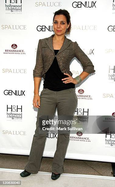 Actress Zoe Quist attends the unveiling of Spa Luce at Hollywood & Highland on May 1, 2008 in Hollywood, California.
