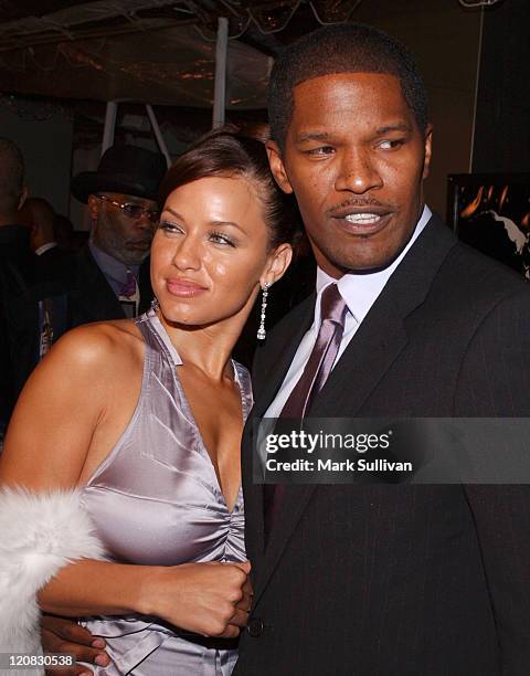 Leila Arcieri and Jamie Foxx during "Ray" Los Angeles Premiere - Arrivals at Cinerama Dome in Hollywood, California, United States.