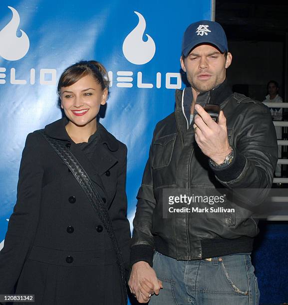 Rachael Leigh Cook and Daniel Gillies during Helio Drift Launch Party - Arrivals at 400 South La Brea in Los Angeles, CA, United States.
