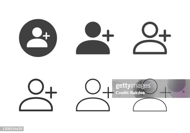 neue benutzersymbole - multi-serie - profil stock-grafiken, -clipart, -cartoons und -symbole