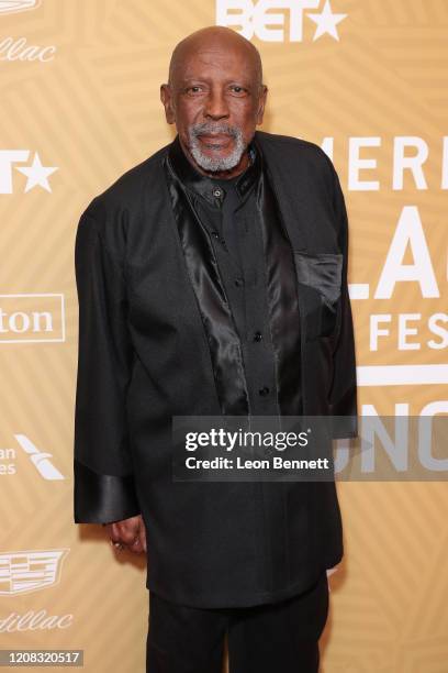 Louis Gossett Jr. Attends American Black Film Festival Honors Awards Ceremony at The Beverly Hilton Hotel on February 23, 2020 in Beverly Hills,...