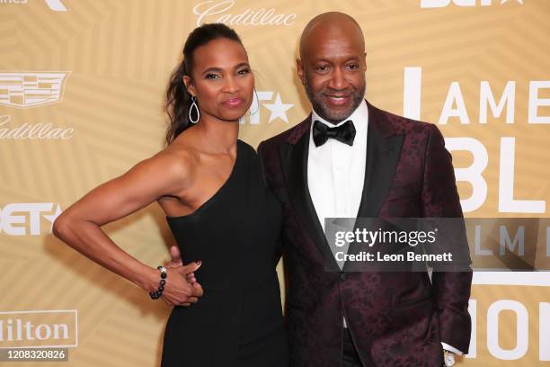 Nicole Friday and Jeff Friday attend American Black Film Festival Honors Awards Ceremony at The Beverly Hilton Hotel on February 23, 2020 in Beverly...