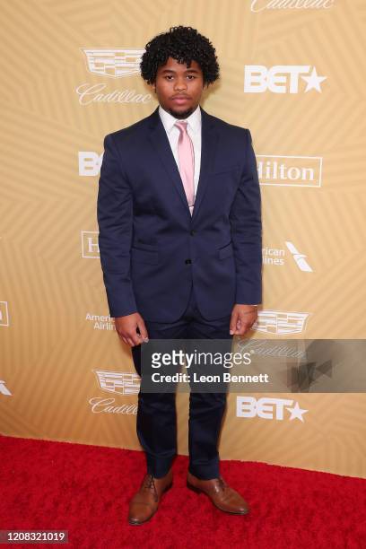 Isaiah John attends American Black Film Festival Honors Awards Ceremony at The Beverly Hilton Hotel on February 23, 2020 in Beverly Hills, California.