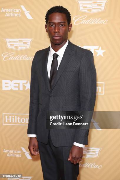 Damson Idris attends American Black Film Festival Honors Awards Ceremony at The Beverly Hilton Hotel on February 23, 2020 in Beverly Hills,...