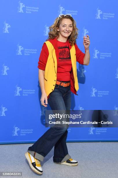 Corinne Masiero poses at the "Delete History" photo call during the 70th Berlinale International Film Festival Berlin at Grand Hyatt Hotel on...