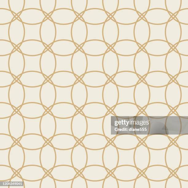geometric seamless pattern - interlock tiling stock illustrations