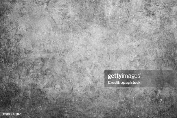gray grunge texture - sol en ciment photos et images de collection
