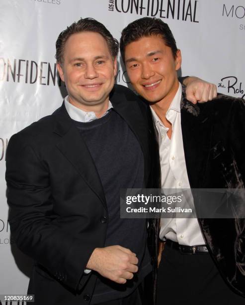 Jason Binn and Rick Yune during Los Angeles Confidential Magazine in Association with Morgans Hotel Group Celebrates the 2007 Oscars with Forest...