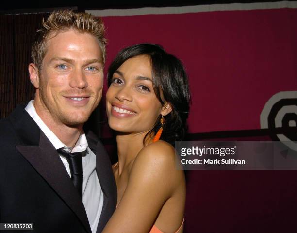 Jason Lewis and Rosario Dawson in Backstage Creations Talent Retreat