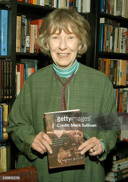 Betsy Blair during Betsy Blair Signs Her New Book "The Memory Of All That" at Book Soup in West Hollywood, California, United States.