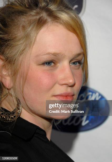 American Idol finalist Crystal Bowersox attends the "American Idol" top 24 semi-finalists celebration at STK/Coco de Ville on February 18, 2010 in...